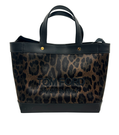 Bucket Animal Print, 295&euro;, Bolso, Marrón/Negro, Planta - Lino, Vista frontal